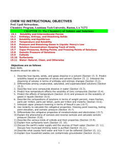 CHEM 102 CLASS NOTES Prof. Upali Siriwardane, Chemistry