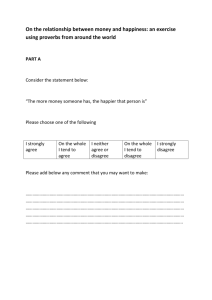 Student questionnaire - The Economics Network