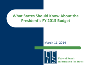 Slide 1 - Federal Funds Information for States