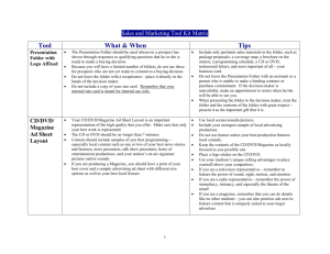 Sales and Marketing tool kit matrix