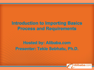 Import Process and Requirements