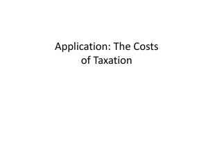 Cost of Taxation