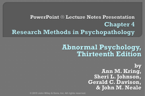 PowerPoint * Lecture Notes Presentation Chapter 4 Research