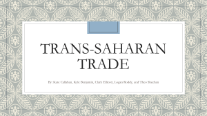 TRANS-SAHARAN TRADE