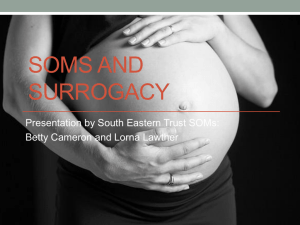 SOMs and Surrogacy