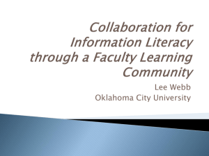 Collaboration for Information Literacy through a Faculty Learning