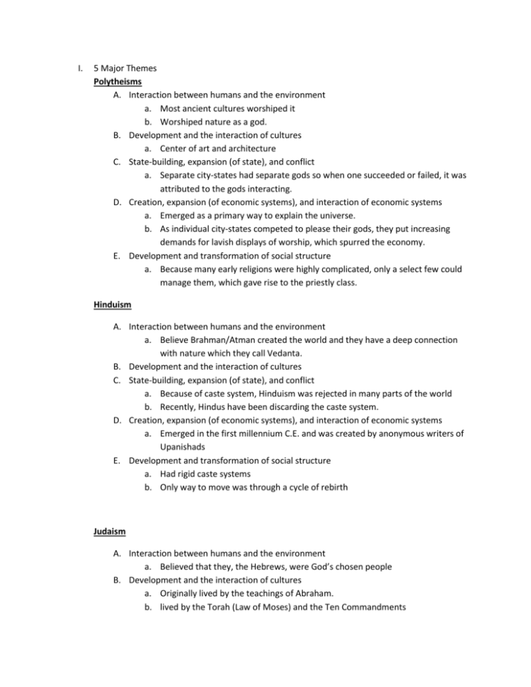 5 Major Themes