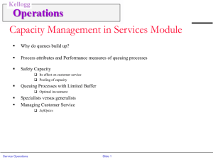 Service Capacity Mgt - Kellogg School of Management