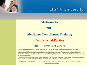 2011 Medicare Compliance Training