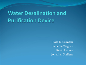 Water Desalination and Purification Device