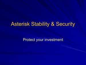 Asterisk Stability & Security
