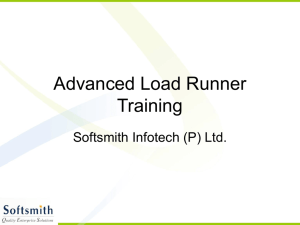 Advanced Load Runner Training