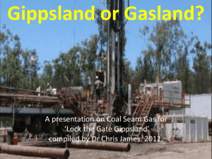 COAL SEAM GAS - Community Over Mining