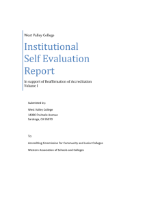 Institutional Self Evaluation Report