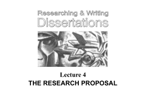 The research proposal