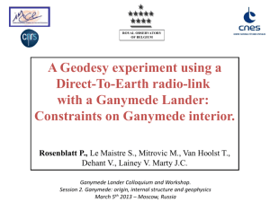 PowerPoint Presentation - Ganymede Lander: scientific goals and