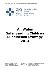 All Wales Safeguarding Children Supervision Strategy