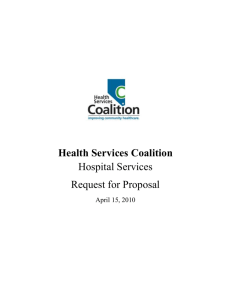 RFP - 4/15/2010 - Health Services Coalition