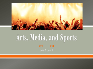 Arts, Media, and Sports
