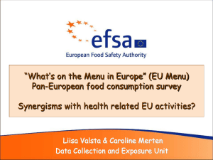 Pan-European food consumption survey