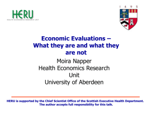 Economic Evaluation Studies - Scottish Health Information Network