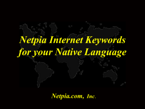 Netpia Internet Keyword Utilize Internet Keyword!!!