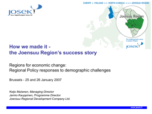 the Joensuu Region's success story