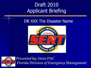 Briefing - FloridaDisaster.org