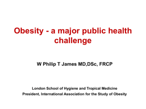 Obesity - a major public health challenge