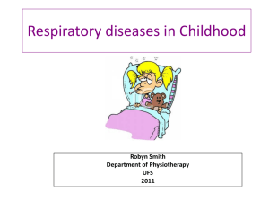 5 Respiratory diseases of childhood