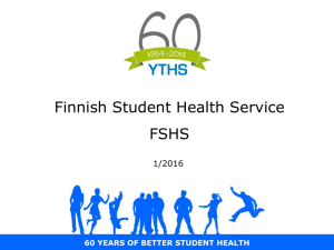 60 YEARS OF BETTER STUDENT HEALTH