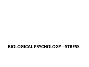 Biological Psychology - Stress
