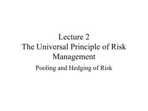 Lecture 2: Probability and Insurance