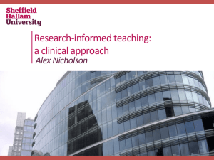 Research-informed teaching - The Association of Law Teachers