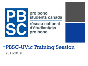 Local Chapters - Pro Bono Students Canada