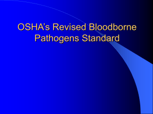 OSHA's Revised Bloodborne Pathogens Standard