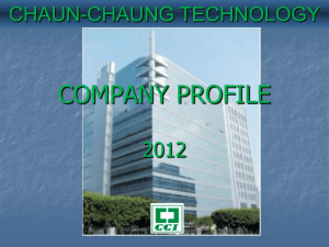 CCI - Chaun Choung Technology America, Inc.