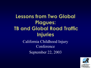 Lessons from Two Global Plagues - Center for Injury Prevention