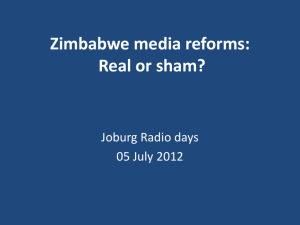 Zimbabwean broadcasting reform