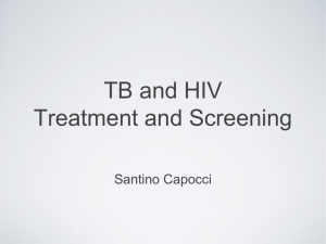 TB and HIV Treatment and Screening