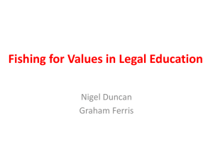 Fishing for Values in Legal Education