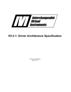 IVI-3.1 Architecture Specification