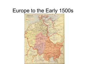 PPT Lecture 15 Europe to the Early 1500s