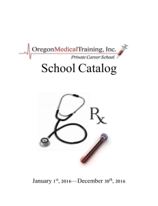 CATALOG - Oregon Medical Training