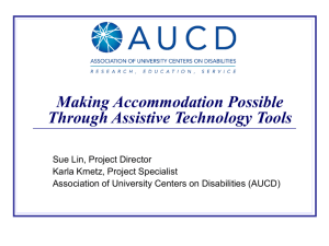 Assistive Technology Presentation - National Service Inclusion Project