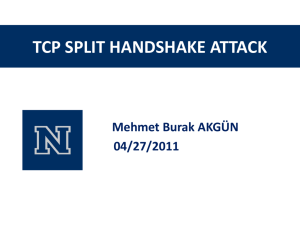 TCP Split Handshake Attack