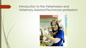 Introduction to the Veterinary Assistant/Technician program!