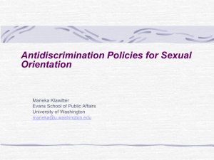 Antidiscrimination ppt - University of Washington