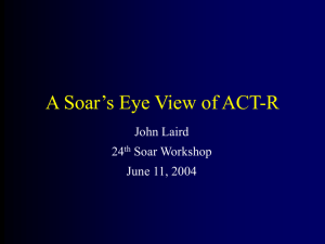 A Soar's Eye View of ACT-R