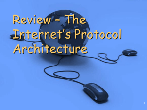 Internet Protocols Review